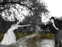Les mariés dans la rivière