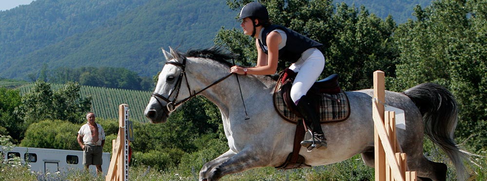 Img5 : Saut dans un concours complet d'équitation