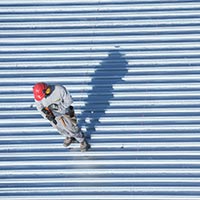 Ouvrier sur un chantier