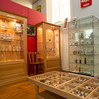 Vitrines d'un musée