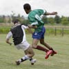 joueurs de foot en action