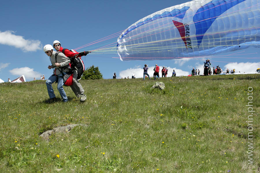 Décolage parapente