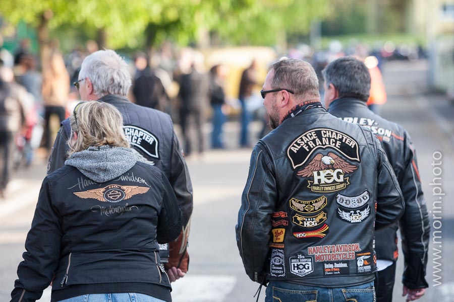 Les motards du groupe Chapter Alsace